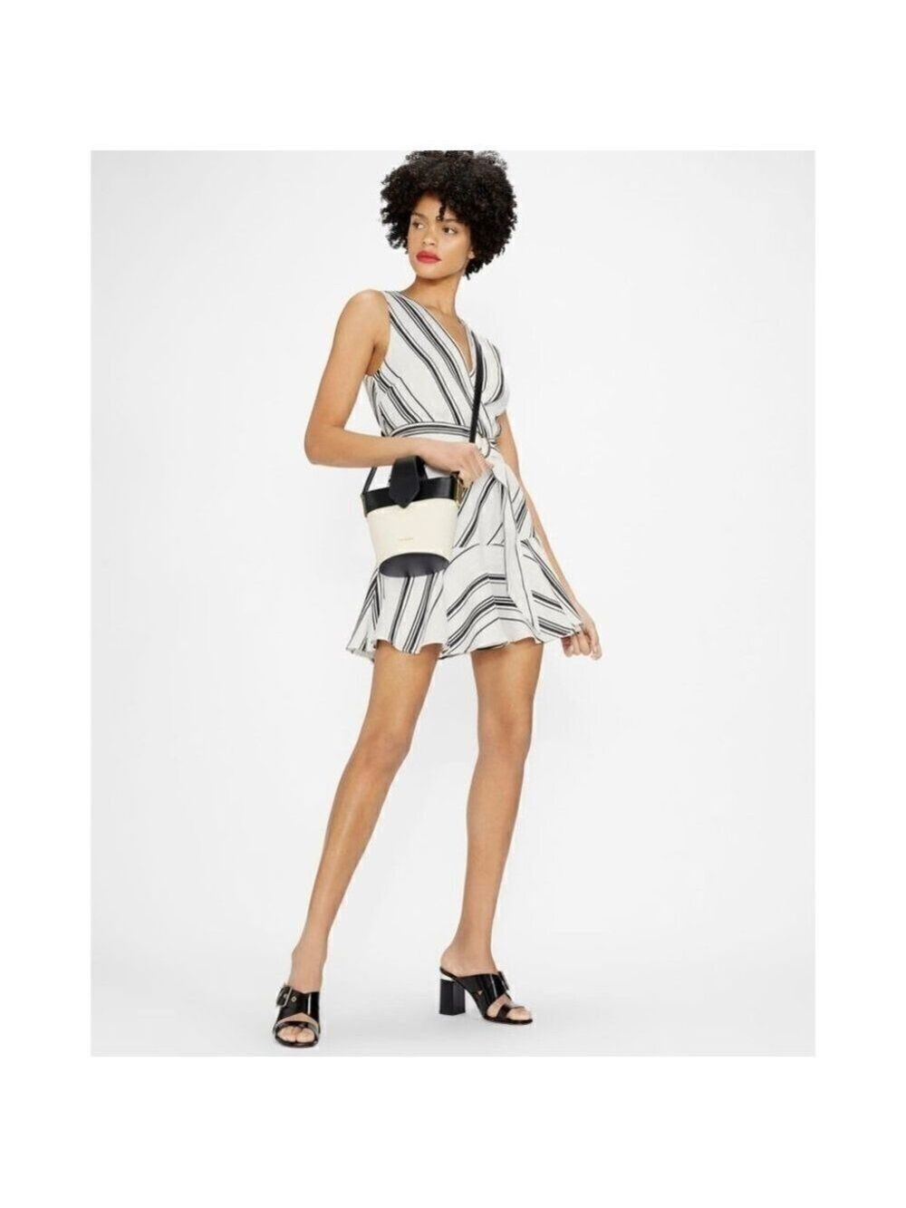 New Ted Baker | Aliicee Stripe Mini Dress